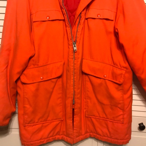 Vintage Woolrich Orange Hunting Jacket 
